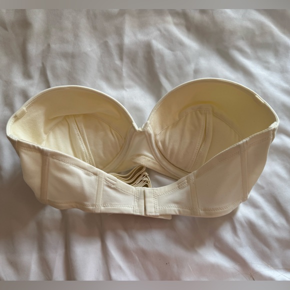 Victoria’s Secret The Miracle Bra 34C | Ivory, Strapless, Underwire, Push-up VTG - Picture 2 of 7